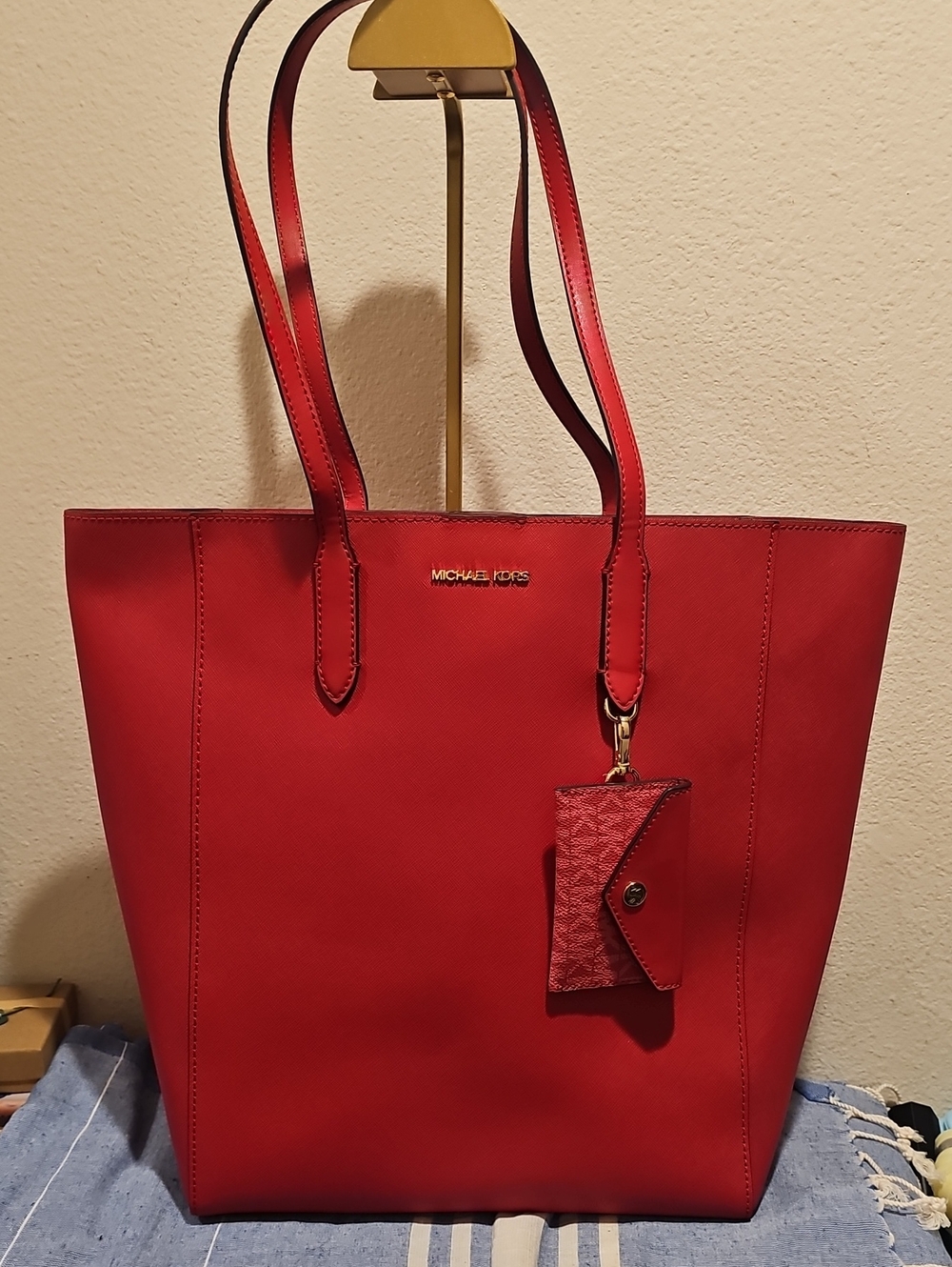 Michael Kors Vincent Red Tote